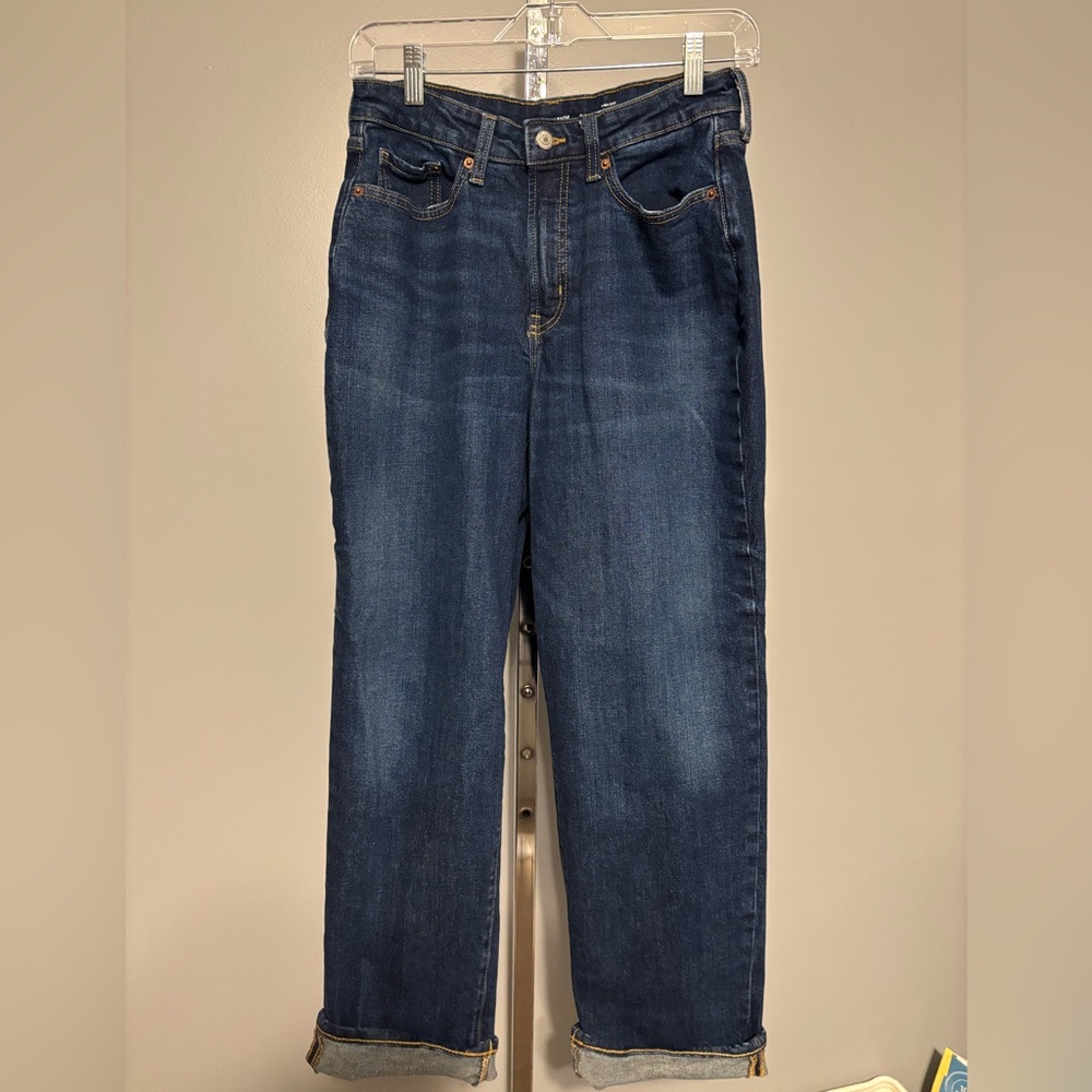 Old Navy Women’s HIGH-RISE CURVY OG‎ LOOSE SECRET-SMOOTH POCKETS 8
